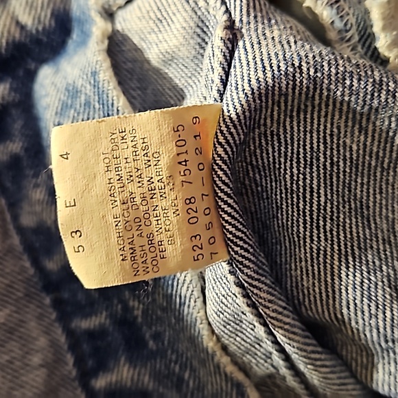 Levi's Vintage Acid Washed Denim Trucker Jacket Med Unisex - Picture 6 of 15